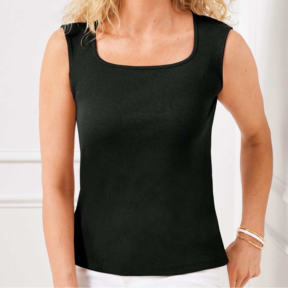 TALBOTS WOMEN SQUARE TANK